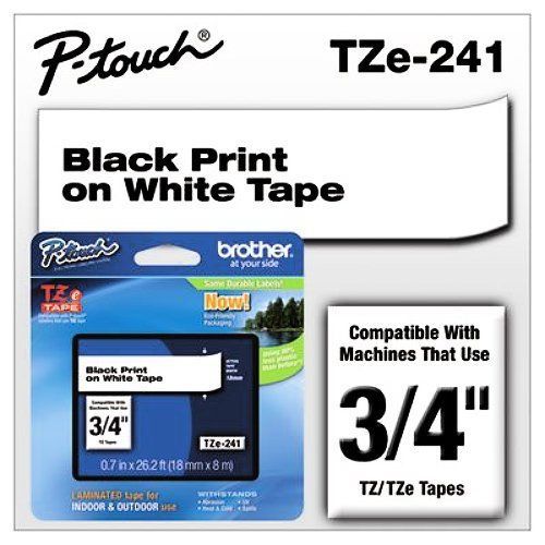 BROTHER INTL. CORP. BRTTZE241 Brother P-Touch TZ/TZe Series Standard Adhesive