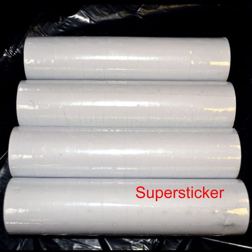 40 Rolls X 500 Tags labels Refill for One Line Price Gun White Blank 5500