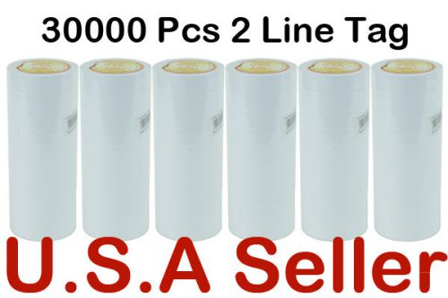 New 6 Tube 10 Rolls 2 Line Price Gun Label MX6600 500Pcs Per Roll FreeShipping