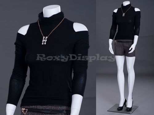Female Fiberglass Headless style Mannequin Dress Form Display #MC-ROS3BW2