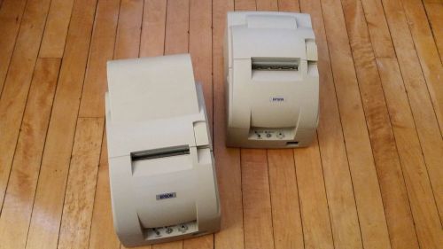Lot of 2 Epson TM-U220 M188D &amp; TM-U220A M188A POS Dot Matrix Printers