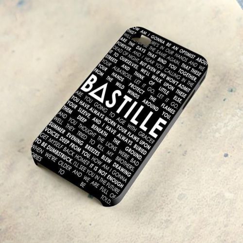 Bastille Lyric Collage Band Album A26 Samsung Galaxy iPhone 4/5/6 Case