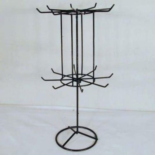 Black 16 inch spinning display jewelry rack counter displays toy novelties new for sale