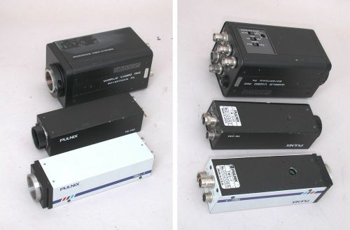 LOT OF 3 CCD C mount Video Cameras: Pulnix TMC-7, TM-540, World Video Microimage