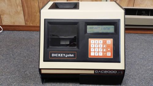 Dickey-john gac 2000 commercial grain moisture / bulk density tester for sale