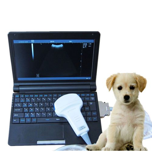 Digital 10.1&#034; Laptop VET Veterinary Ultrasound Scanner Convex Probe w Free 3D SW