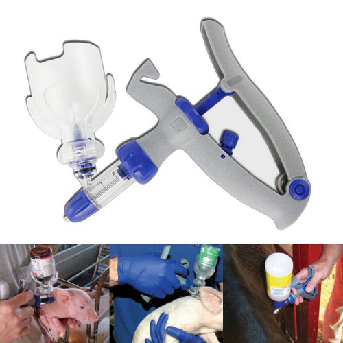 1Pc 5ml Automatic Refilling Injector Syringe for Livestock Poultry Cattle Sheep