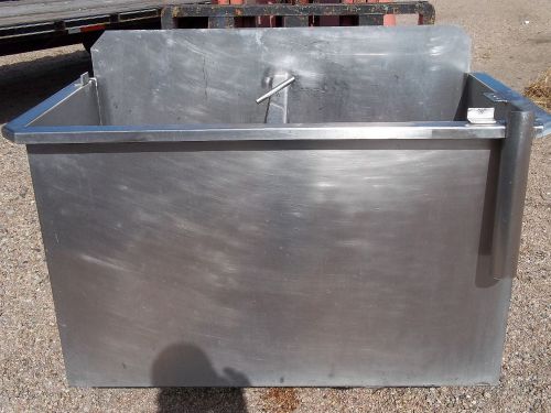 52&#034; x 26&#034; Stainless Steel Vat with Center Drain 30&#034; Deep