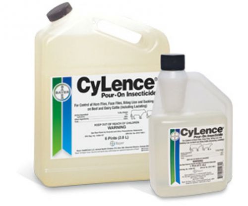 Pest control bayer cylence® pour-on insecticide 1 pint cattle horn&amp;face flies for sale