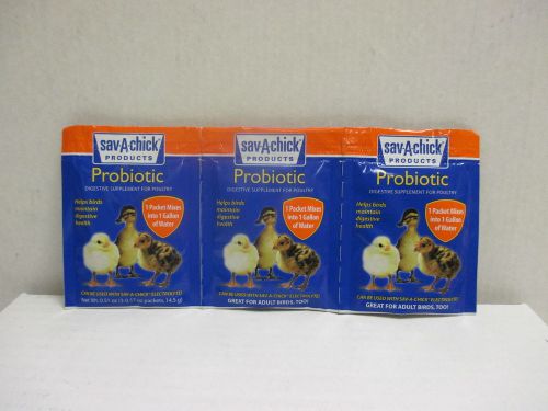 Sav-A-Chick - Probiotic Digestive Supplement for Poultry- 3 pack