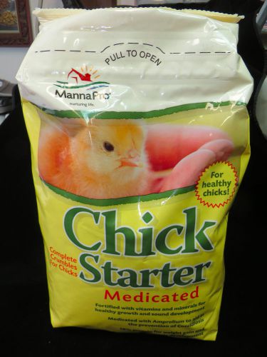 MEDICATED CHICK STARTER FEED 5# FOR CHICKEN POULTRY***FREE USPS PRIORITY SHIP***