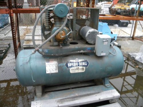 Saylor-beall air compressor, 80 gal horizontal, 5 hp, 3 phase- used for sale