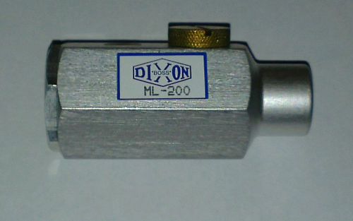 Dixon Valve, ML200 Standard Air Aluminum Lubricator, Min. In Line, 1/4&#034;, NEW!!