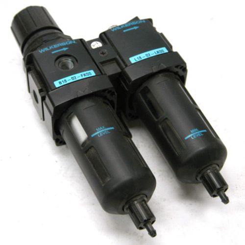 New wilkerson d18-02-fkg0 filter/ regulator lube combination 52 cfm 150psi for sale