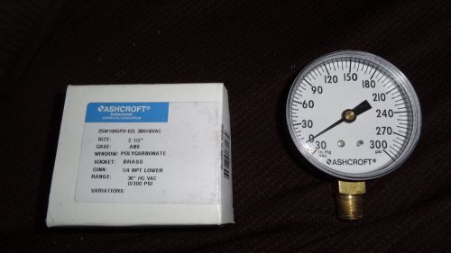 Ashcroft pressure gauge 2 1/2 inch  30-0-300