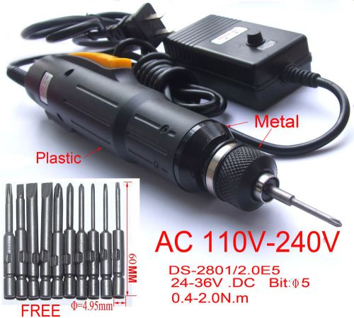 Sets AC 110V or 220V Electric Screwdriver Tool + FREE 12 Screwdriver PLUG