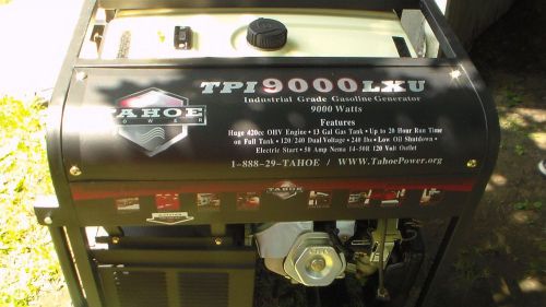 Tpi 9000 lxu tahoe power gas generator for sale