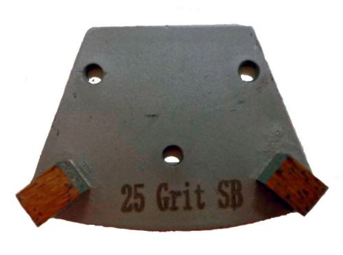 25grit double half bar grinding plate super soft bond trapezoid scraper concrete for sale