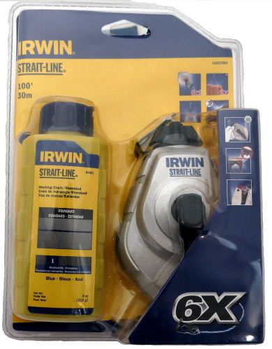 Irwin strait-line chalk reel sets 10507684  6x reel 30m &amp; blue chalk 113g  new for sale