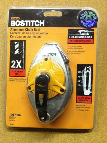 Bostitch 100&#039; aluminum chalk line box reel by stanley 47-490 for sale