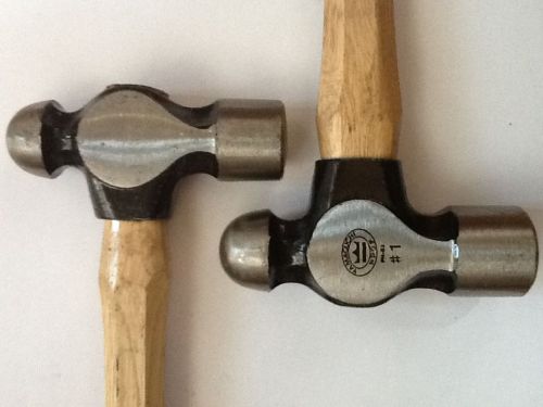 2 piece ball pein engineers hammer 1 x 1lb , 1 x 1 1/4 lb ash handle made  japan for sale