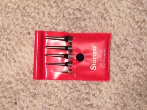 Starrett 5-Piece Center Punch set