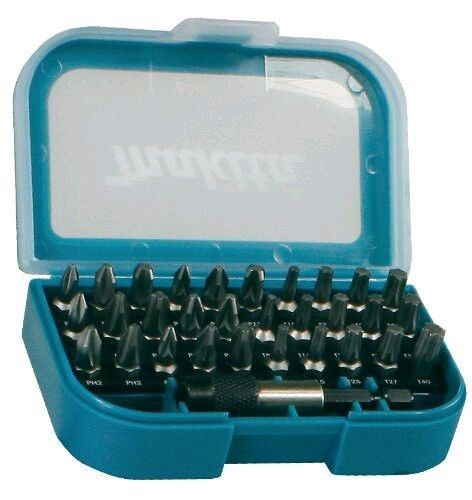 Makita bit set 32 pc with fast loading holder professional heavy duty new in box for sale