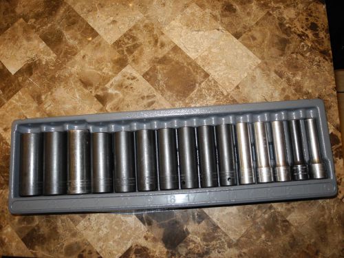 Snap-on tools 1/2&#034; drive impact  metric 6-point socket set for sale