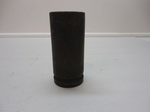ARMSTRONG 48-223 IMPACT 3/4&#034; DRIVE 6 POINT 23MM DEEP SOCKET MACHINIST HAND TOOLS
