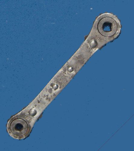 Vintage k-d no. 67  1/4 x 5/16 sq ratcheting valve or refrigeration wrench for sale