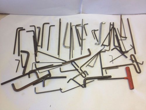 Lot of 60 ALLEN Hex Wrenches - Vintage Allen &amp; Craftsman Probably a Complete Set