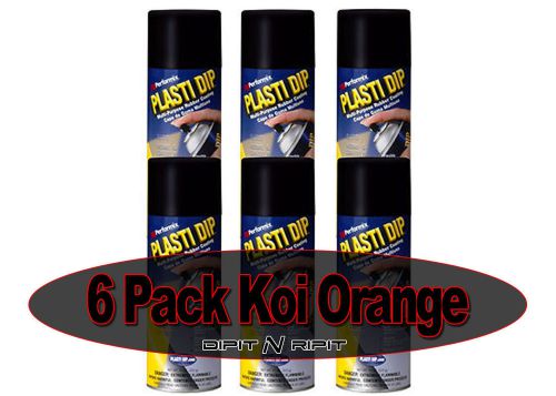 Plasti Dip Spray Cans 11oz 6 Pack Koi Orange Plasti Dip Rubber Coating Paint