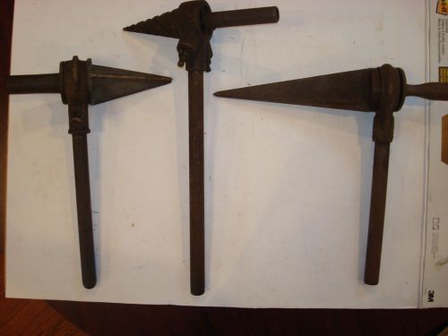Pipe Reamers Ridgid, Reed, and unknown. Set of 3 Antique Reamers