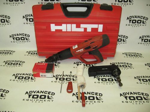 Hilti dx460 powder actuated fastener nailer tool kit w/mx 72, case &amp; accessories for sale