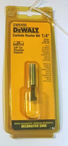 Dewalt Carbide Router Bit - DW6490 - 3/8&#034; Cut Diameter Keyhole
