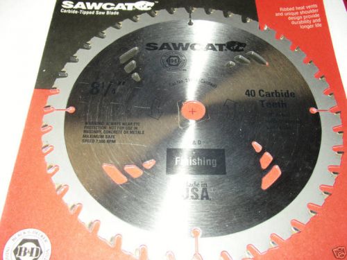 Usa finishing sawcat b&amp;d 40 carbide-tipped saw blade for sale
