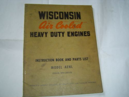 Wisconsin AENL Engine Instruction Manual &amp; Parts List