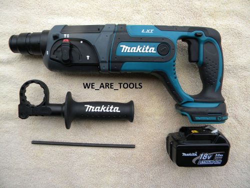 New makita 18v bhr241 sds hammer drill concrete chisel, bl1830 battery 18 volt for sale
