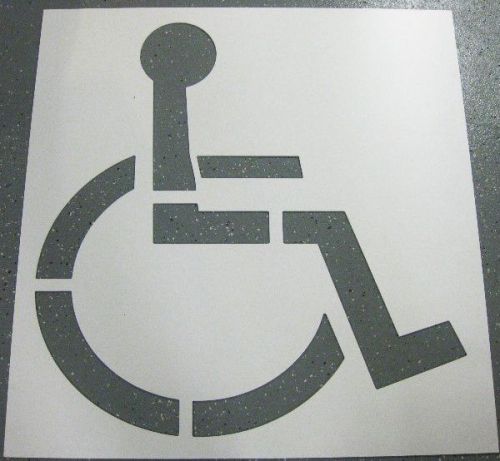30&#034; handi-cap parking lot stencil with custom cut with 3mm pvc for sale