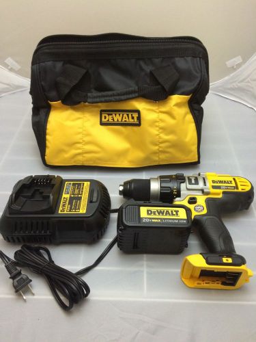 Dewalt DCD985 20V Cordless Hammer Drill KIT- 20V battery, charger, carry case