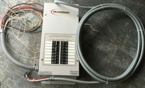 Guardian generac automatic transfer switch and emergency load center 16 circuit for sale