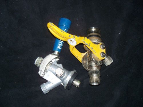 Lot of 2 Used Keg Taps / Valves Couplers lot #6
