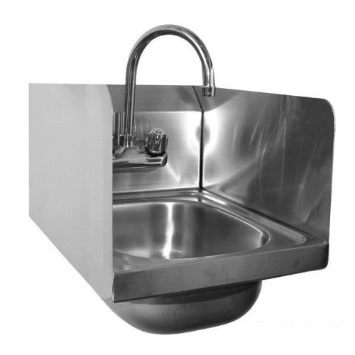Wall mount hand sink 12&#034;x17&#034; with side splash guards etl/nsf *no lead* for sale