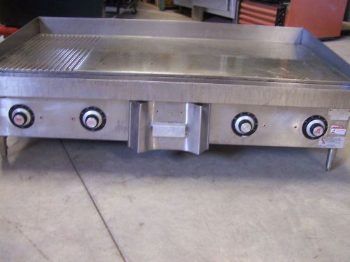 FLAT TOP GRILL. GRIDDLE \ELECTRIC\ COUNTER TOP \MODEL# HEG48D \FOOD
