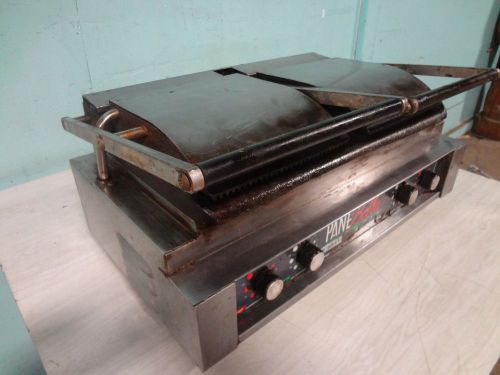 &#034;pane bella&#034; heavy duty.commercial  electric panini grill w/timer &amp; temp ctrl for sale