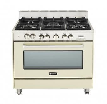 Verona 36&#034; dual fuel range w/ single oven - antique white ~ for sale