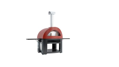 Alfa Forno Allegro Italian Wood Fired Oven &amp; Cart - Red