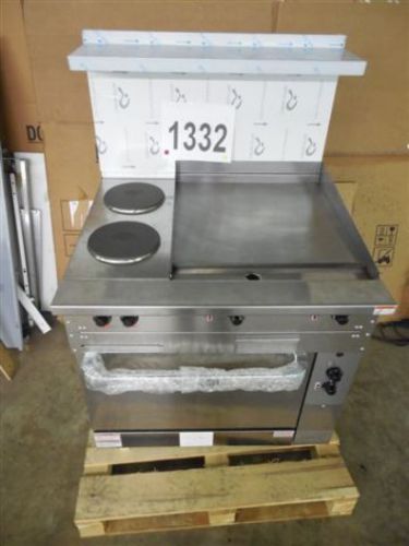 Vulcan 36&#034; electric range, 2-fp, 24&#034; griddle standard oven ev36s-2fp24g208 for sale
