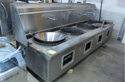 Used imperial 4 burner wok 10&#039; for sale