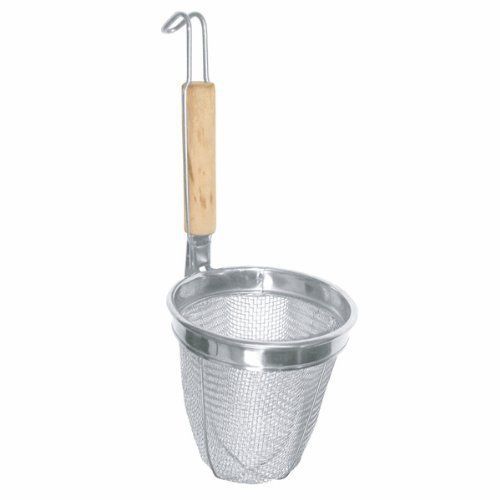 NEW Thunder Group SLNS002 Noodle Skimmer with Round Wood Handle
